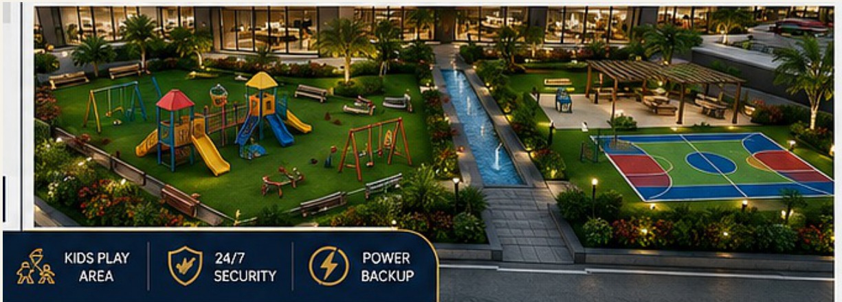 GAGZ Towers landscaped kids area