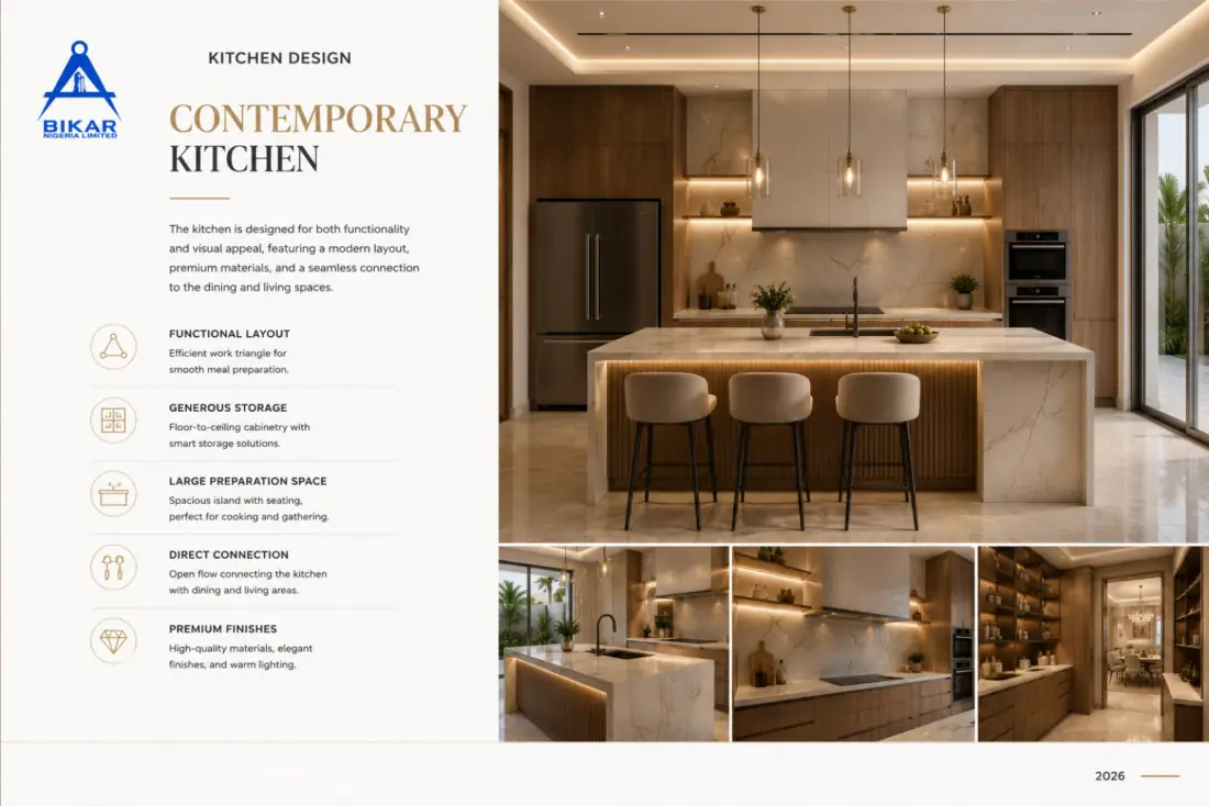 Contemporary kitchen interior