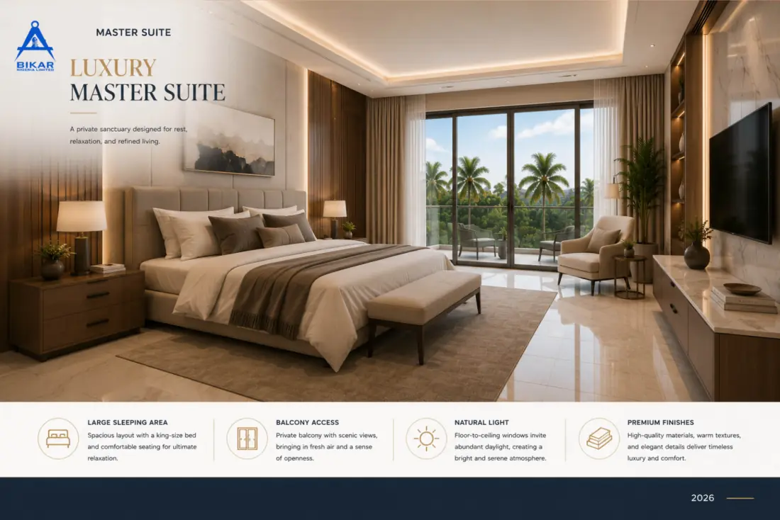 Luxury master suite